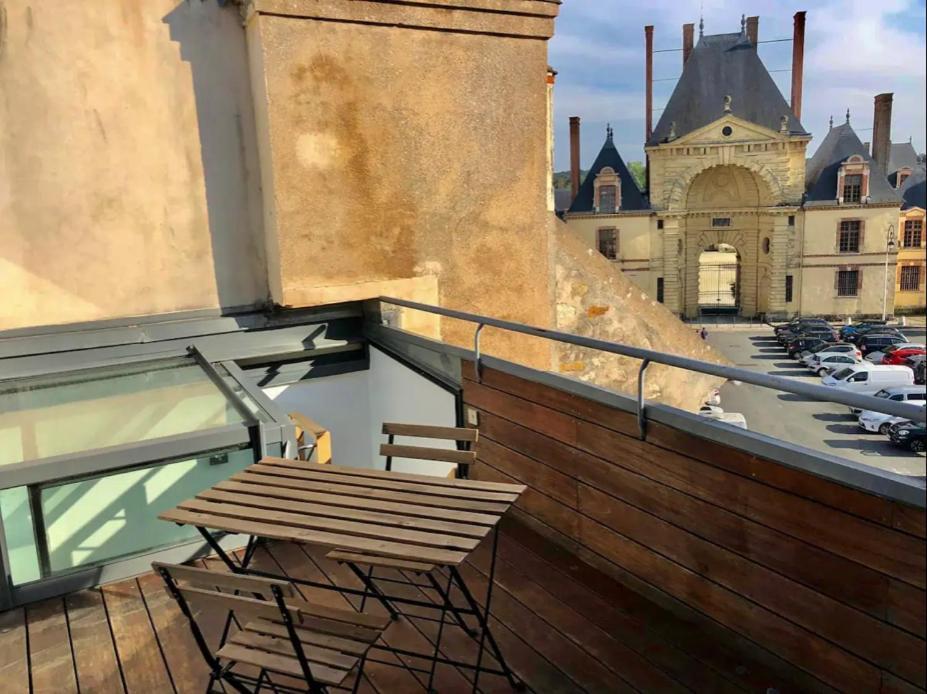 Vue Chateau Fontainebleau - Chez Lydia Buitenkant foto