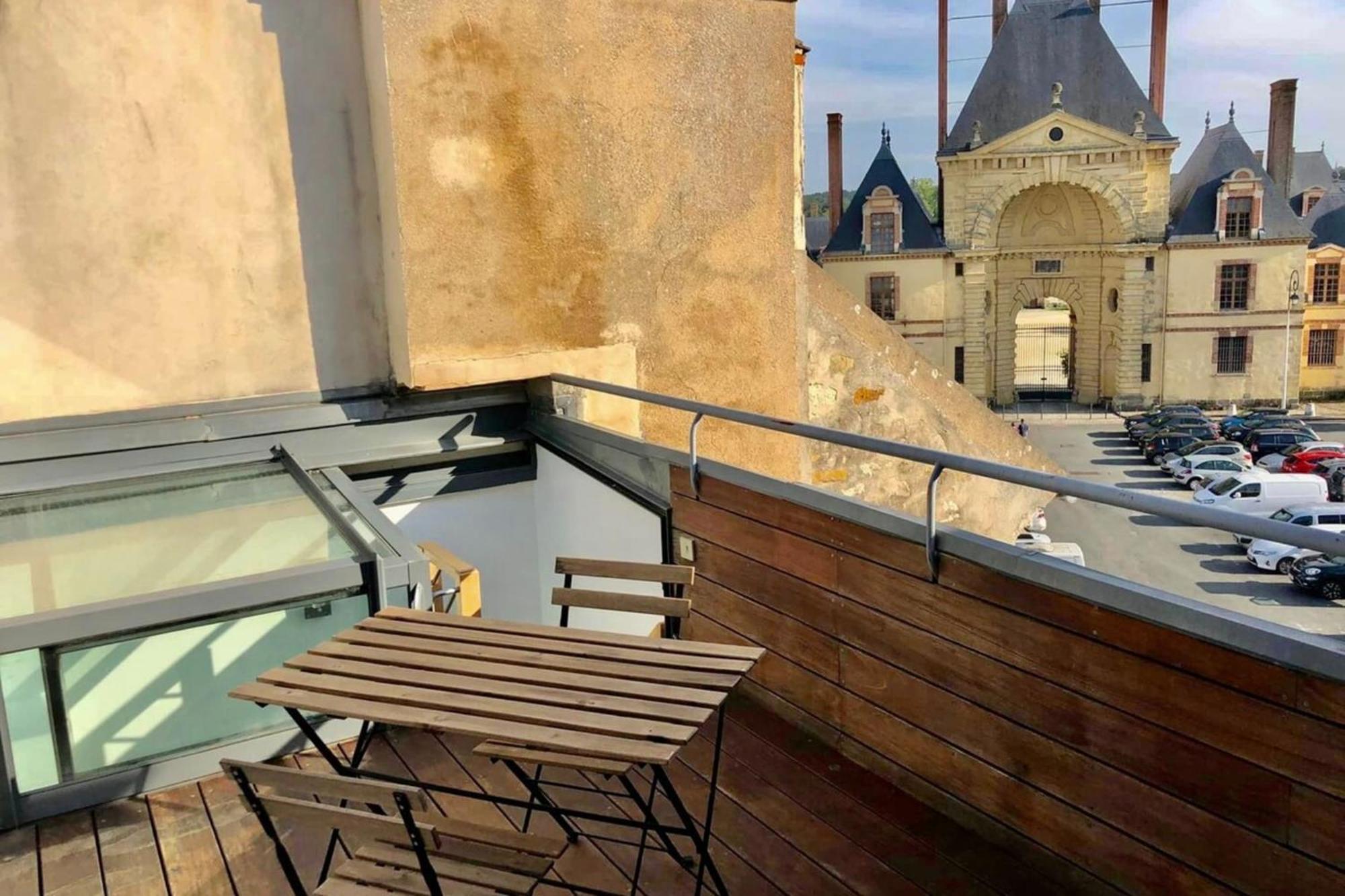 Vue Chateau Fontainebleau - Chez Lydia Buitenkant foto