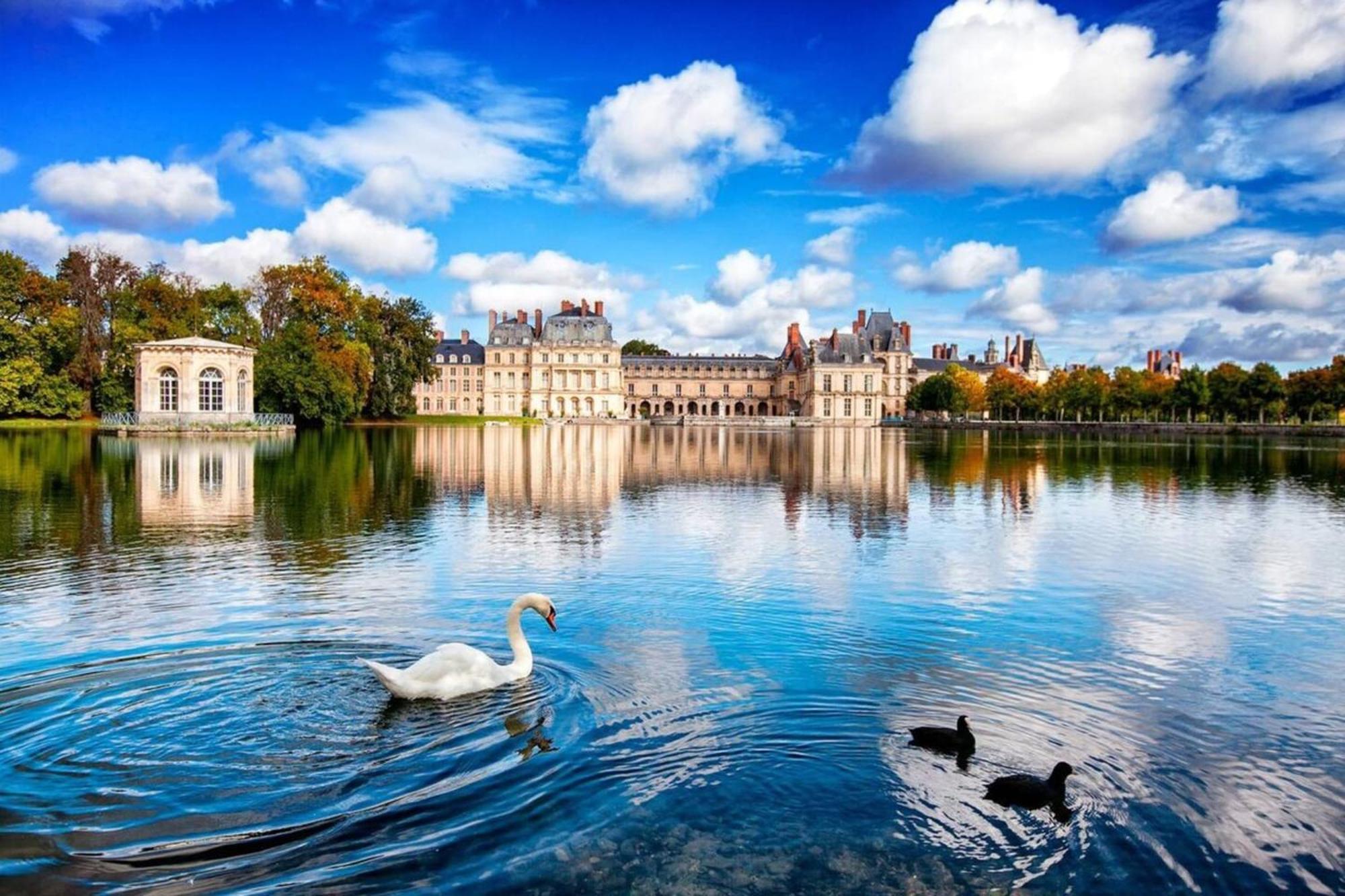 Vue Chateau Fontainebleau - Chez Lydia Buitenkant foto